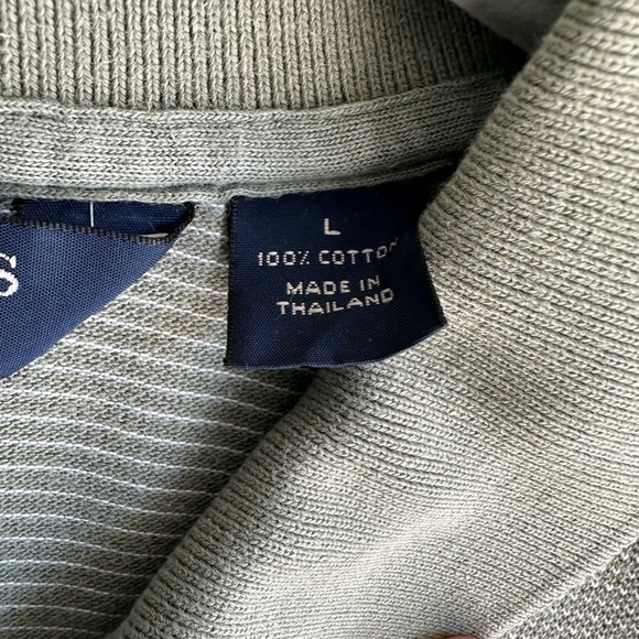 Brooks Bothers Sport Polo Sage Green Size Large 2 Buttons Short Sleeve Cotton - Picture 5 of 6